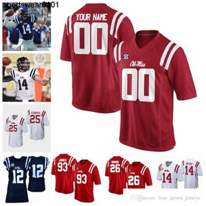 NCAA Ole Miss Rebels College Football Jerseys Dexter McCluster Jersey Brandon Bolden Patrick Willis Michael Oher Brown Jerseys Custom