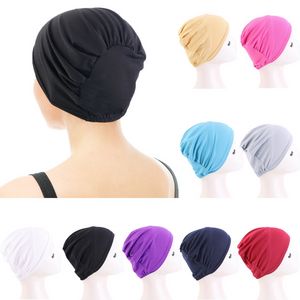 Unterschal Turban Frauen Inneren Hijab Hut Muslimischen Kopftuch Unter Schal Wrap Beanie Bonnet Chemo Cap Ninja Haarausfall Turbante Mujer