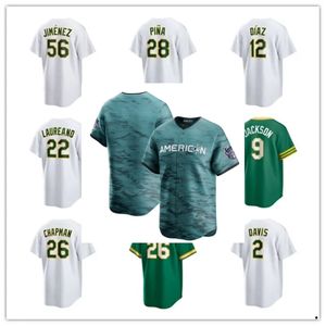 2023 All-Star City Homens Mulheres Juventude Oaklands 22 Ramon Laureano 56 Dany Jimenez 12 Aledmys Diaz 28 Manny Pina Athletic Baseball Jersey