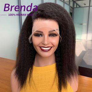 Lace Wigs 13X4 Frontal Wig On Sale Clearance Human Hair Kinky Straight Front For Women Glueless Yaki Closure 230630