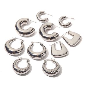 Hoop Huggie Youthway Waterproof Stainless Steel Color Earrings for Women Minimalist Charm smycken Trendry Fashion Charm Bijoux 230630