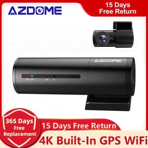 Car dvr AZDOME M300S 4K Dash Cam Dual Lens UHD Videocamera di registrazione DVR Visione notturna WDR GPS integrato WiFi GSensor Motion DetectionHKD230701