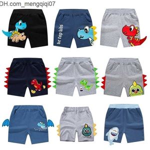 Shorts Summer 28 Years Children Boys Shorts Catoon Dinosaur Embroidery Baby Boys Sports Shorts Kids Toddler Little Boy Clothes 220610 Z230701