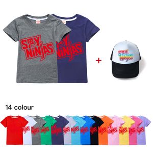 Комплекты одежды SPY NINJA Летняя одежда для маленьких девочек Хлопковые футболки с рисунком Рубашка принцессы Футболка с коротким рукавом для мальчиков Yongth 230630