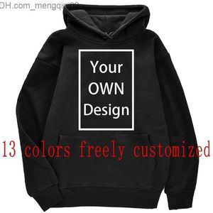 Men's Hoodies Sweatshirts Your OWN Design Brand /Picture Custom Men Women DIY Hoodies Sweatshirt Casual Hoody Clothing 14 Color Loose Fashion 220816 Z230701