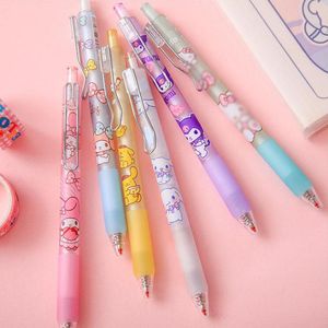 Pensje 48 PC/LOT KAWAII CAT DOG PRINT PET PEN CUTE Black Ink Signature Pens Pensor Prezent Office School Supplies Wholesale