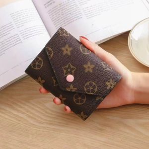 Designer wallets for women Coin Purse Small Wallet victorine Woman Card Holder Luxury Louisity Brown Flower Vuttonity Short Wallets Mini Wallets With Orange Box
