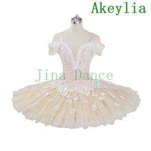 Beige Fairy Harlequinade Variation Professional Ballet Tutu Dress sleeping beauty ballet Competiton Tutu costumes Kids Performance238M