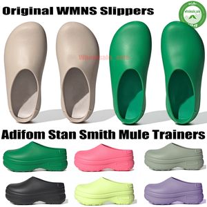 Mode adiform glider tofflor clogs skjutreglage sandaler onyx ren ben stan mule tränare smed sanddesigner män kvinnor sandalias sommar läder gummi strandskor