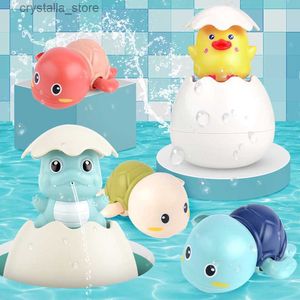 Baby bath toy bath dinosaur bath egg baby child spray water ducklings yellow duck shower L230518