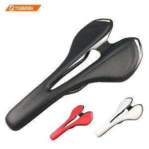 Selins de bicicleta vendendo selim de carbono super leve 125g TOUPE selim de couro vermelho/preto/branco 230630