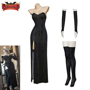 Damen Bademode Nightmare Before Christmas Jack Skelington Cosplay Kostüm Frau Sexy Tim Burton Kleid Kürbiskönig für Frauen Erwachsene 230630