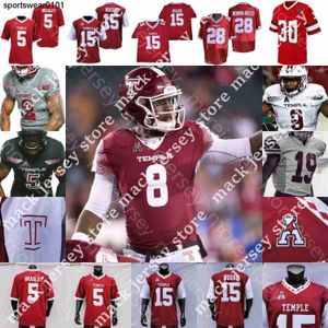 Temple Owls Football Jersey College Quincy Roche Jager Gardner Branden K Isaiah Wright Williams Mesday Armstead Bryant Dogbe