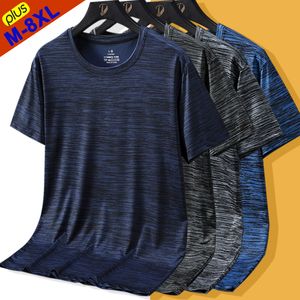 Men's T Shirts 6XL 7XL 8XL Plus Size Free Ship Men Summer Cool Tshirt Male Tee Shirt Vacation Hiking Camping Tops Oversized Clothing 230630