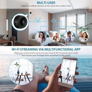 Sistema Camera wireless con angolo largo lente 1080p IP Web Night Vision Home Security Camera Video Cams Smart Cams Baby Monitor Smart Home