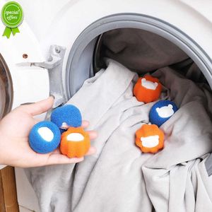 Novo 5 pçs bola de lavanderia mágica máquina de lavar bolas de limpeza coletor de depilação coletor de fibra reutilizável bola de filtragem coletor de fiapos