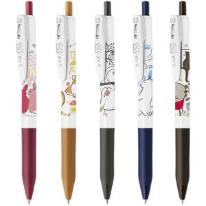 Pens New Aprovals Japão Zebra Sarasa JJ15 Nova cor Retro Limited Lute Animal Gel Pen 0.5