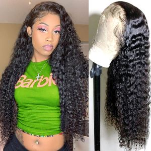 13X6 Curly Human Hair Wigs For Women Water Wave Lace Frontal Wig 13x4 Lace Front Wig HD Deep Wave Hair Lace Frontal Wig