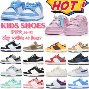 kids shoes sneakers sb kids toddlers university blue white black Youth childrens triple pink panda size 24-25