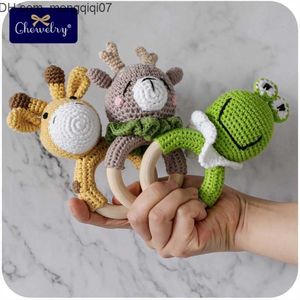 Rattles Mobiles Rattles Mobiles 1PC Baby Wood Teether Natural Tinging Grak Toys Mobile PRAM CRIB RING CROCHET SOOTHERSKRIFT Z230701