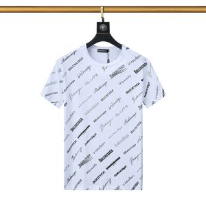 2023 여름 코튼 레터 프린트 남성 티셔츠 크루 넥 반팔 통기성 캐주얼 남성 티셔츠 FB002
