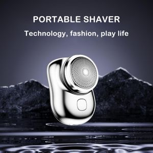 Shavers Electric Razor for Men shaveポータブル電気シェーバーポケットサイズポータブル屋外スマートバッテリーツール