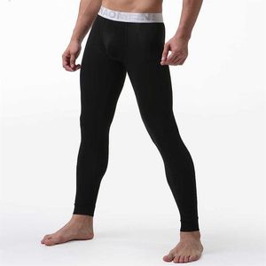 Solid Color Men's Long Johns Pants Thermal Underwear Low Rise Modal Men Underpants M -xxl SH1909273228