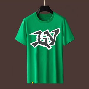 Camisetas masculinas masculinas com estampa geométrica verão 2023 gola redonda manga curta respirável camisetas masculinas casuais FB004