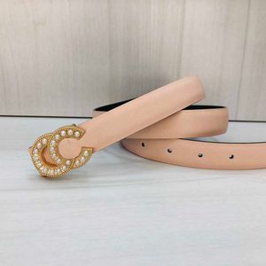 Designer belt Fashion belts for women designer genuine leather belts gold smooth buckle ceinture 2.3CM thin waist