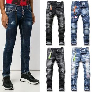 Schlüsselanhänger Moto Jeans Herren Distressed Slim Legs Fade Vintage Denim Hosen Herren215H