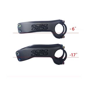 Bike Groupsets EC90 Carbon MTB mother bike 6/17 degree 31.8MM Road Bike carbon stem positive and negative Cycling parts Bicycle Stem 230630