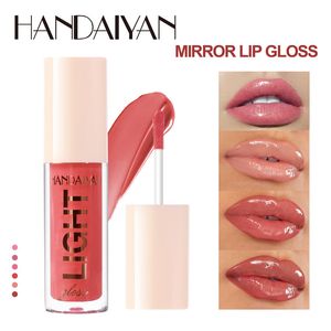 HANDAIYAN Specchio Lip Glaze Idratante Lucidalabbra Shimmer Rossetto liquido perlato Tinta labbra Trucco labbra impermeabile a lunga durata