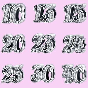 925 sterling silver charms for jewelry making for pandora beads Bracelet Bead Age Letter Series charm set Pendant