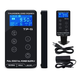 Permanent Makeup Power THUNDERLCRD POWERR TP-5Tattoo Power Supply Tatuagem Para Máquinas de Tatuagem Touch Screen Source Digital LCD Makeup Dual Tattoo Power 230701