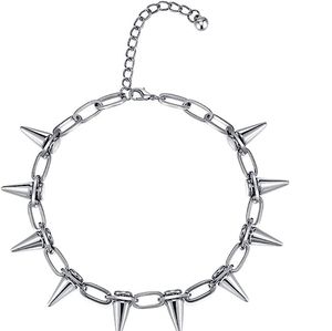 Spike Chokers for Women Girls Choker Goth Ожерелья мужская цепная цепная коляска воротниц панк -уличная одежда