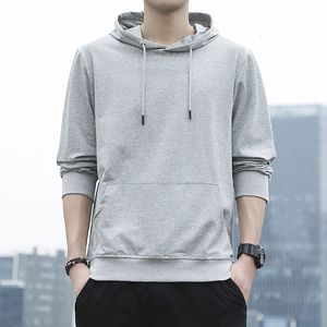 Men's Hoodies Sweatshirts autumn hooded pullover sweater casual fashion cotton youth three dimensional bag men 230630