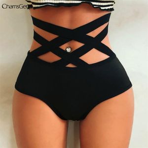 Women's Panties 1pc Sexy Women High-rise Bandage Lace Transparent G-string Thongs Bikini Briefs Seamless Underwear Lingerie225S