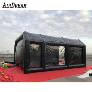 6m-12m Portable Mobile workshop air sealed inflatable car spray booth paint tent and garage for sale