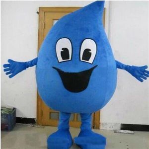 2019 Factory Water Drop Mascot Adult Size Costumes Fancy Dress Christmas for Halloween Party Event259Z