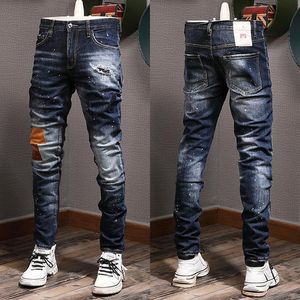 Cool Guy Jeans Italia Style Renkli Yıkama Efektli Yırtık Skinny Denim Pantolon Erkek231P