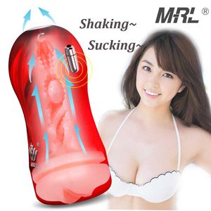 Sex toy massager Adult Toys for Men Male Masturbator Cup Silicone Realistic Vagina Mouth Oral Blowjob Tight Pussy Anal Erotic Shop