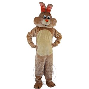 Super Cute Coniglietto di Pasqua Coniglio Beige Costume Della Mascotte Tema Vestito Operato Full Body Puntelli Outfit