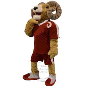Hot Sales Power Rams Mascot Costume High School Mascot Custom Fancy Costume Full Body Props Outfit
