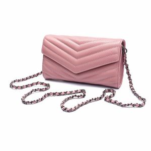 Brand express bag Silver bag shoulder bag square chain bag leather bag classic calfskin leather metal chain luxury SLY bag top ten brands