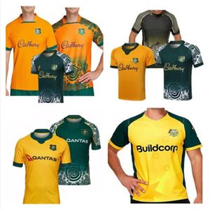 2023 nova Austrália Rugby Jerseys home away Moletom Kangaroos Wallaby camisa retrô Tamanho S-5XL maillot de National Sportswear 21 22 23 Austrália camisa rugby