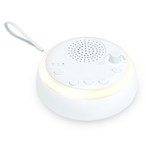 Monitor de bebê com câmera de ruído branco mini sono luz noturna embutida 16 sons suaves 153060 min Temporizador para crianças adultos 230701