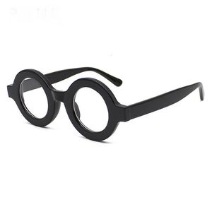 Czytanie okularów moda okrągłe okulary komputerowe Kobiety mężczyźni przeciw niebieskie jasne okulary Ogółem przezroczyste okulary retro rama optyczna 230701