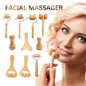 Face Care Devices Massager Maderoterapia Roller Mini Wood Therapy Slimming Gua Sha Scraper Lifting Wrinkle Remover 230701
