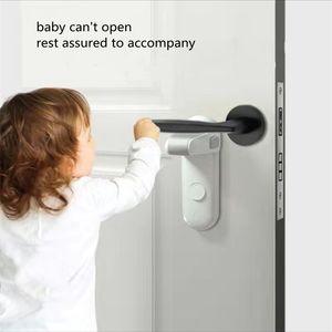 S Slings ryggsäckar Barnens säkerhetsdörrhandtag Låsskydd Baby Pet Room Easy Installation Ingen stansning 230701