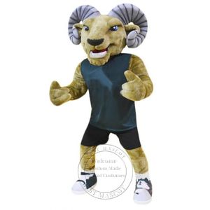 Costume di fantasia personalizzato per abbigliamento personalizzato per costume da mascotte di Ram animale sportivo di alta qualità